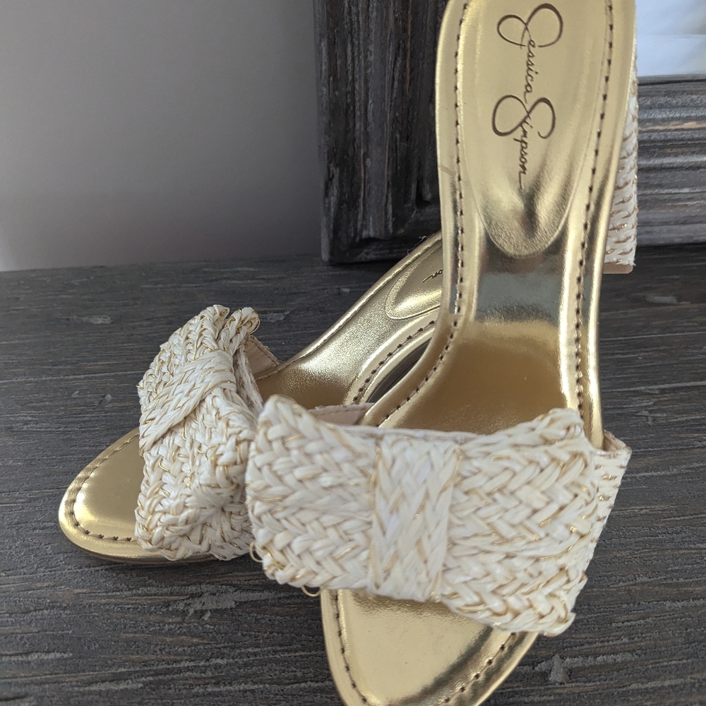 Jessica Simpson Raffia Bow Sandal